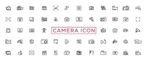 foto y vídeo icono colocar. íconos de fotografía, imagen, foto galería, vídeo cámara y foto cámara. diafragma icono. imagen, foto galería vector ilustración