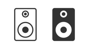 Speaker Icon. Music system symbol. Vector illustration.