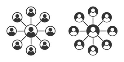 Organizational chart icon. Vector illustration.