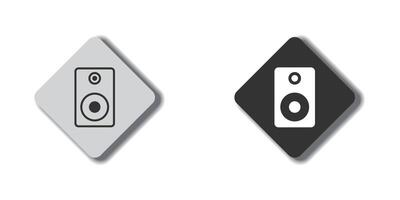 Speaker Icon. Music system symbol. Vector illustration.