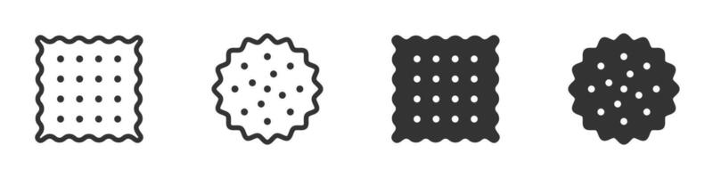 Cracker icon isolated on a white background. Vector illustration.