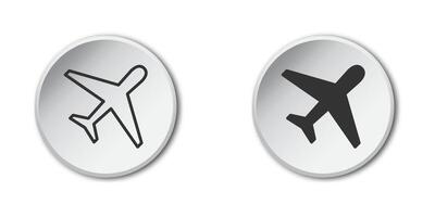 Airplane icon. Air fly sign. Vector illustration.