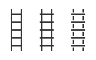 Ladder icon isolated on a white background. Vector illustration.