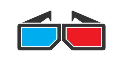 3d glasses icon. Vector illustration.