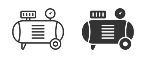 Air compressor icon. Vector Illustration.