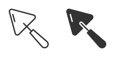 Trowel icon. Simple design. Vector illustration.