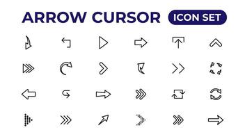 Arrow icon. Arrow vector collection. Arrow. Cursor.