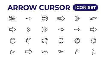 Arrow icon. Arrow vector collection. Arrow. Cursor.