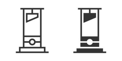 Guillotine icon isolated on a white background. Vector illustration.