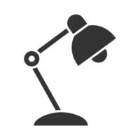 Desk lamp icon. Vector illustration.