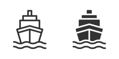 Embarcacion icono aislado en un blanco antecedentes. vector