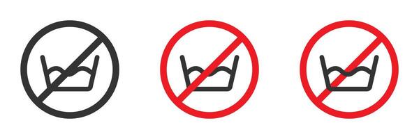 Do not wash icon set. Vector illustration.