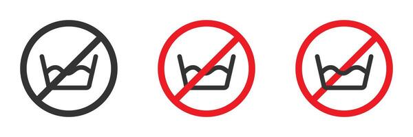 Do not wash icon set. Vector illustration.