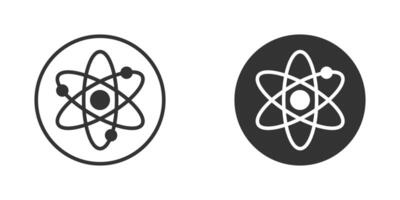 Atom icon. Simple design. Vector illustration.