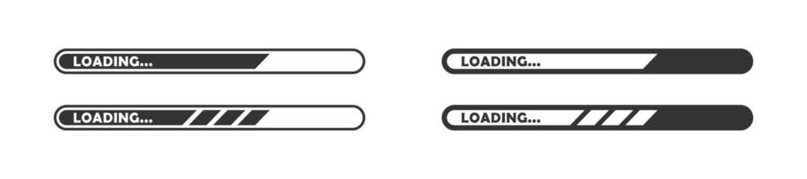 Loading icon set. Vector illustration.