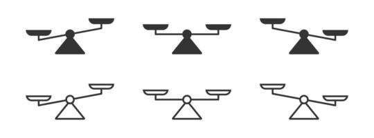 Scale icon set. Simple design. Vector illustration.