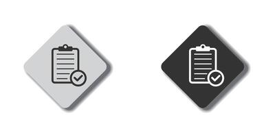 Clipboard icon. Checklist icon. Vector illustration.