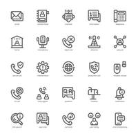 Call Center icon pack for your website, mobile, presentation, and logo design. Call Center icon outline design. Vector graphics illustration and editable stroke.