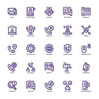 Call Center icon pack for your website, mobile, presentation, and logo design. Call Center icon basic line gradient design. Vector graphics illustration and editable stroke.