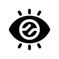 vision icon. vector glyph icon for your website, mobile, presentation, and logo design.