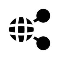 network icon. vector glyph icon for your website, mobile, presentation, and logo design.
