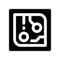 cpu icon. vector glyph icon for your website, mobile, presentation, and logo design.