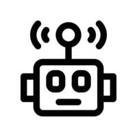 robot icon. vector line icon for your website, mobile, presentation, and logo design.