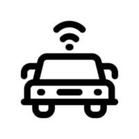 smart car icon. vector line icon for your website, mobile, presentation, and logo design.