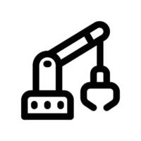 robotic arm icon. vector line icon for your website, mobile, presentation, and logo design.