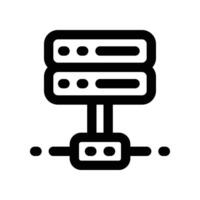 server icon. vector line icon for your website, mobile, presentation, and logo design.