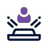 virtual call icon. vector dual tone icon for your website, mobile, presentation, and logo design.