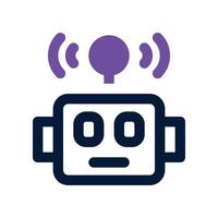 robot icon. vector dual tone icon for your website, mobile, presentation, and logo design.