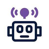 robot icon. vector dual tone icon for your website, mobile, presentation, and logo design.