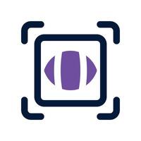 eye recognition icon. vector dual tone icon for your website, mobile, presentation, and logo design.