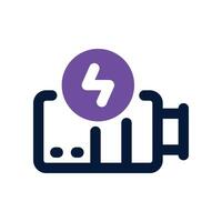 battery icon. vector dual tone icon for your website, mobile, presentation, and logo design.