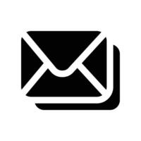 email icon. vector glyph icon for your website, mobile, presentation, and logo design.