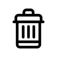 trash icon. vector line icon for your website, mobile, presentation, and logo design.