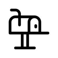 mailbox icon. vector line icon for your website, mobile, presentation, and logo design.