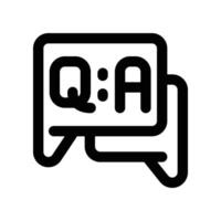 question icon. vector line icon for your website, mobile, presentation, and logo design.