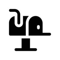 mailbox icon. vector glyph icon for your website, mobile, presentation, and logo design.