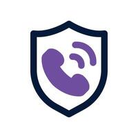 protection call icon. vector dual tone icon for your website, mobile, presentation, and logo design.