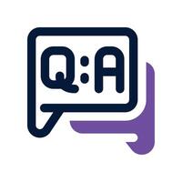 question icon. vector dual tone icon for your website, mobile, presentation, and logo design.