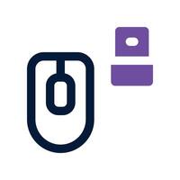 wireless mouse icon. vector dual tone icon for your website, mobile, presentation, and logo design.