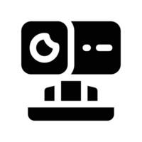 webcam icon. vector glyph icon for your website, mobile, presentation, and logo design.