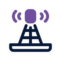 antenna icon. vector dual tone icon for your website, mobile, presentation, and logo design.
