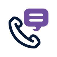 communication icon. vector dual tone icon for your website, mobile, presentation, and logo design.