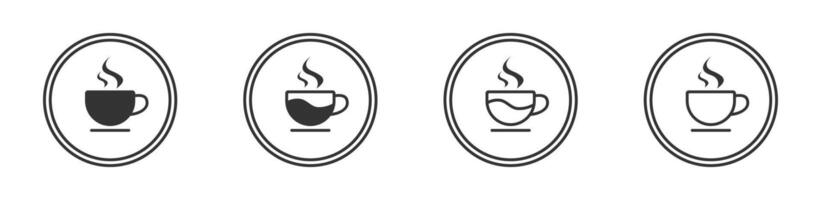 Coffee cup icon. Simple design. Vector illustration.