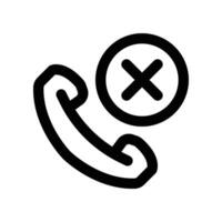 reject call icon. vector line icon for your website, mobile, presentation, and logo design.