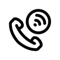 phone call icon. vector line icon for your website, mobile, presentation, and logo design.