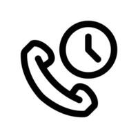 delay call icon. vector line icon for your website, mobile, presentation, and logo design.